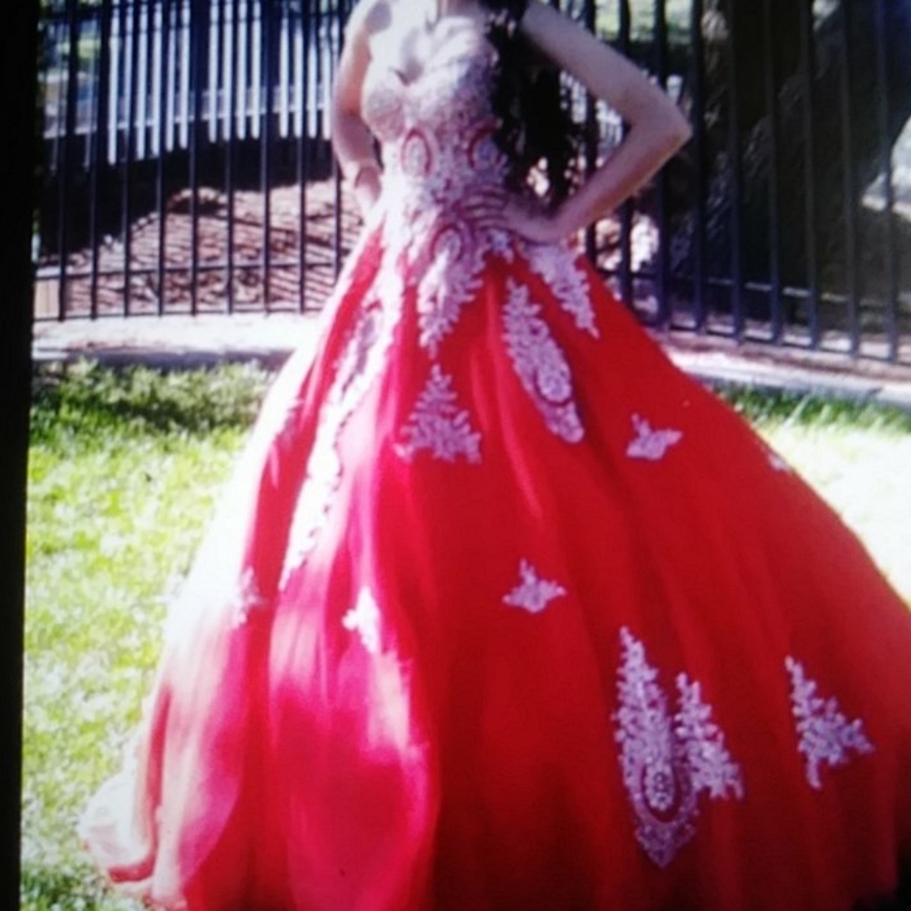 Red Quincenera Dress